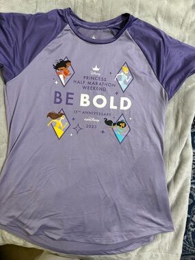 Disney Purple 'Be Bold' Princess Half Marathon Tee
